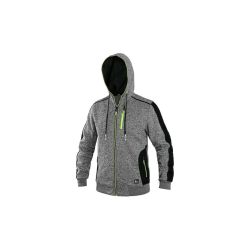 Bunda INDIANA, pánská, šedo - černo - žlutá - 5