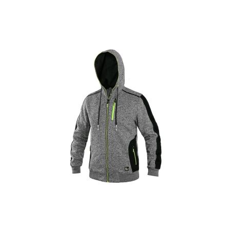 Bunda INDIANA, pánská, šedo - černo - žlutá - 5