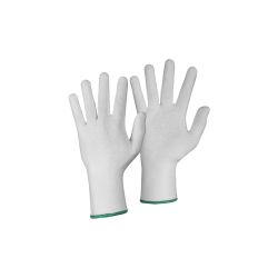 Rukavice CXS TEWI, textilní s PVC terčíky, bílé - 6