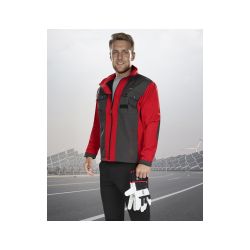 Softshellová bunda ARDON®BRICE červeno-šedá – DOPRODEJ S - 1