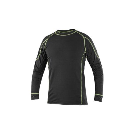 Tričko REWARD, funkční, dlouhý rukáv, pánské, černo-zelené - 5
