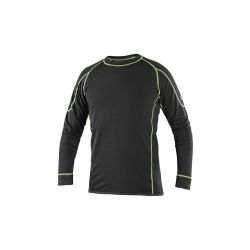 Tričko REWARD, funkční, dlouhý rukáv, pánské, černo-zelené - 9