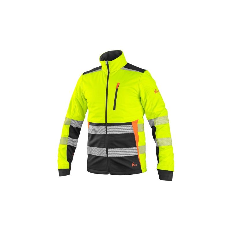 Bunda CXS BENSON, výstražná, softshell, pánská - 64
