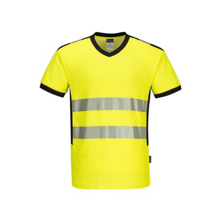 Tričko PW3 Hi-Vis s výstřihem do V - 2