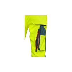 Kalhoty CXS BEDFORD, výstražné, pánské, softshell, žluto-petrolová - 12