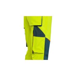 Kalhoty CXS BEDFORD, výstražné, pánské, softshell, žluto-petrolová - 13