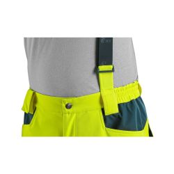 Kalhoty CXS BEDFORD, výstražné, pánské, softshell, žluto-petrolová - 14