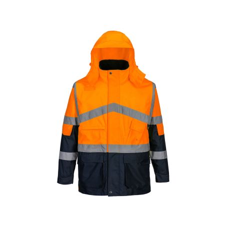 Dvoubarevná prodyšná bunda Hi-Vis - 2