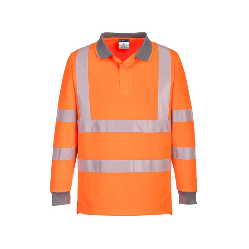 Eco Hi-Vis L/S Polo (6 ks v balení) - 2