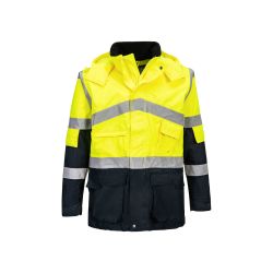 Dvoubarevná prodyšná bunda Hi-Vis - 1