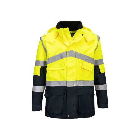 Dvoubarevná prodyšná bunda Hi-Vis - 1