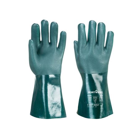 Dvakrát máčené PVC rukavice 35cm - 1
