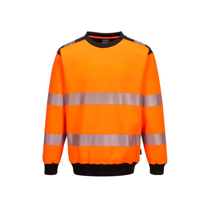 Mikina s výstřihem ke krku PW3 Hi-Vis - 1