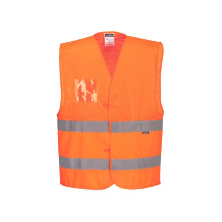 Síťovaná reflexní vesta HiVis - 1