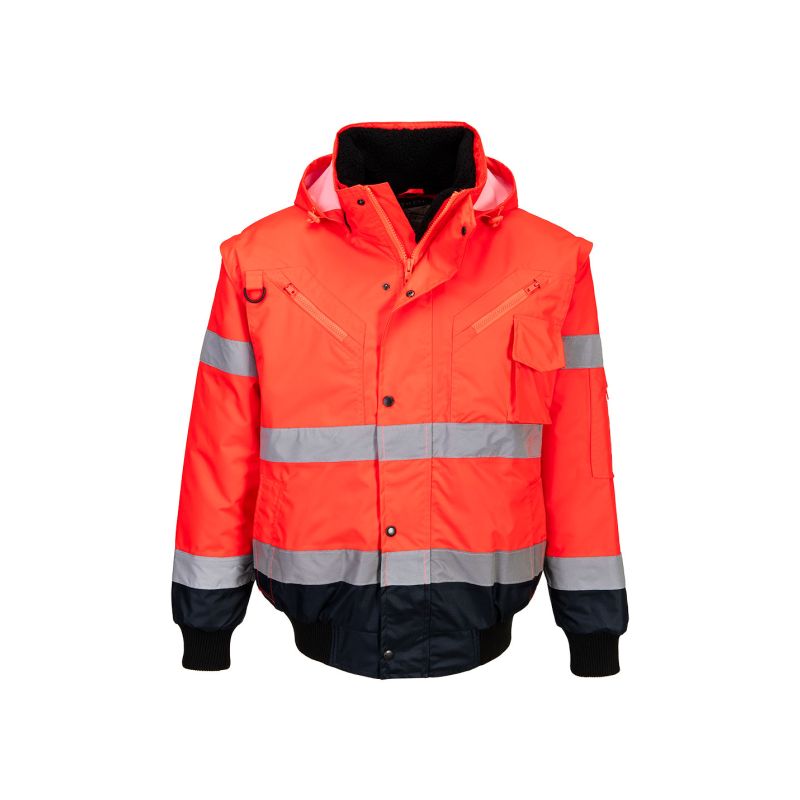 Bunda 3v1 Bomber Hi-Vis Contrast - 3