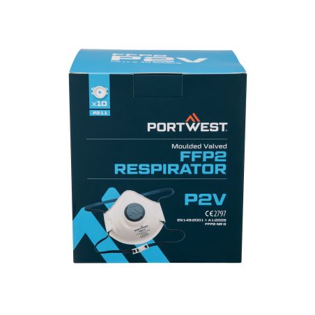 Tvarovaný respirátor FFP2 s ventilkem (balení 10 ks) - 1