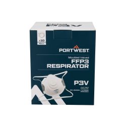 FFP3 tvarovaný respirátor s ventilkem (balení 10 ks) - 1