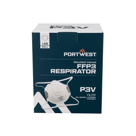 FFP3 tvarovaný respirátor s ventilkem (balení 10 ks) - 1