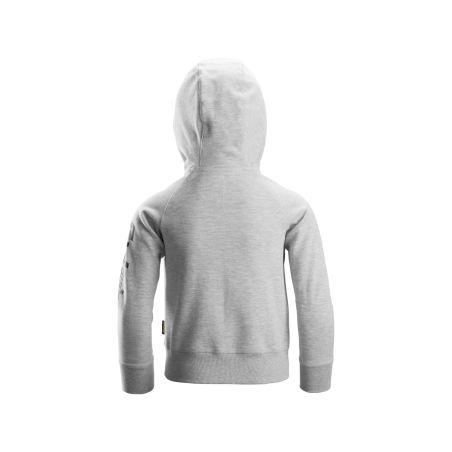 Mikina na zip s kapucí dětská šedá - 2