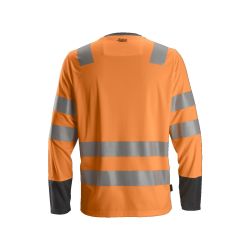 Triko AllroundWork reflexní s dlouhým rukávem, tř. 2 oranžovočerné - 4