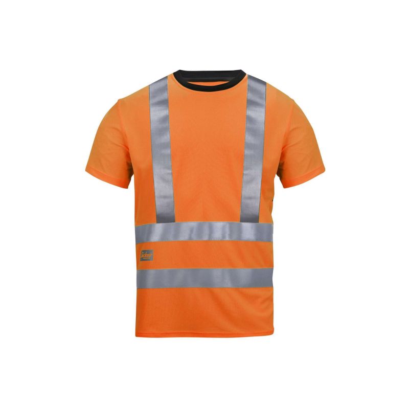Triko reflexní AVS s kr. rukávem, třída 2/3 oranžové - 1