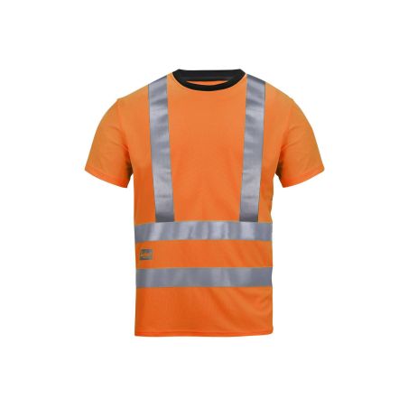 Triko reflexní AVS s kr. rukávem, třída 2/3 oranžové - 1