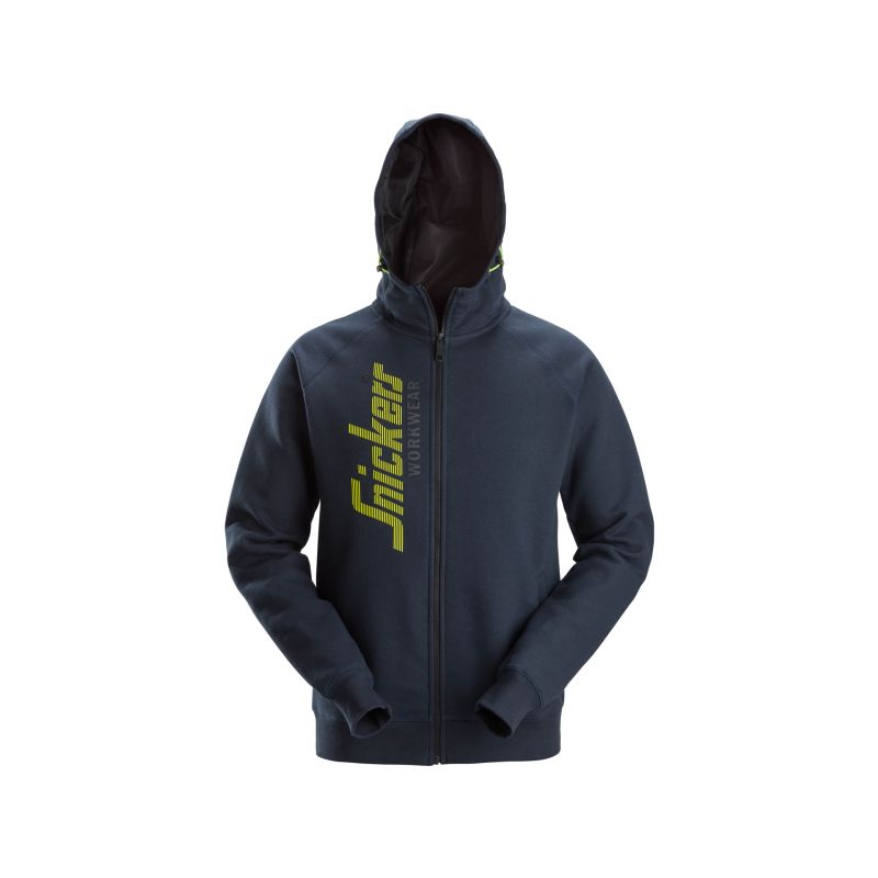 Mikina na zip Snickers Workwear modrá - 1