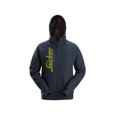Mikina na zip Snickers Workwear modrá - 1