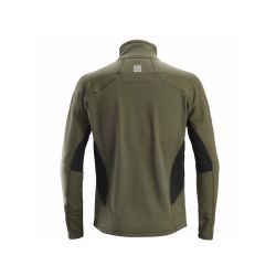 Mikina funkční Mikrofleece na zip khaki - 2