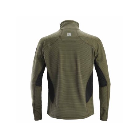 Mikina funkční Mikrofleece na zip khaki - 2