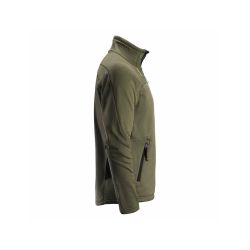 Mikina funkční Mikrofleece na zip khaki - 3