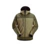 Softshellová bunda AllroundWork Stretch s kapucí khaki - 1