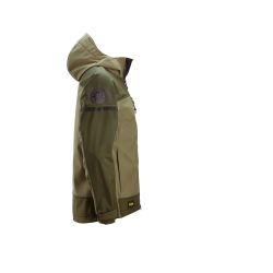 Softshellová bunda AllroundWork Stretch s kapucí khaki - 3
