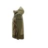 Softshellová bunda AllroundWork Stretch s kapucí khaki - 4