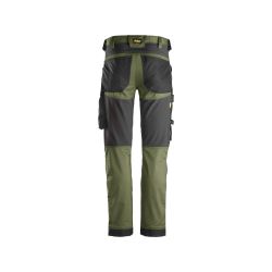 Pracovní kalhoty AllroundWork Stretch khaki - 2
