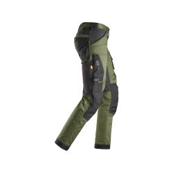 Pracovní kalhoty AllroundWork Stretch khaki - 4