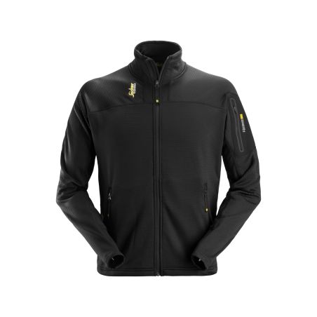 Mikina funkční Mikrofleece na zip černá - 1