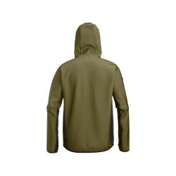 Mikina FlexiWork na zip s kapucí khaki - 2