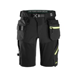 Kraťasy FlexiWork+ Softshell Stretch černé - 1