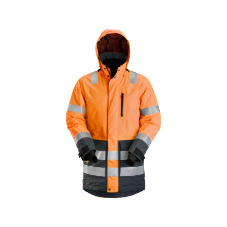 Reflexní parka AW nepromokavá třída 3, oranžová - 1
