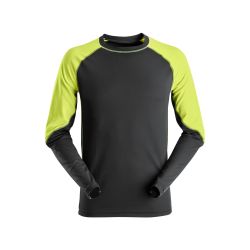Triko Neon černé s dlouhým rukávem - 1