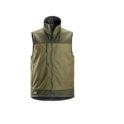 Softshellová vesta AllroundWork Stretch khaki - 1