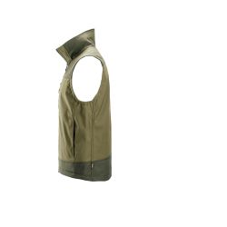 Softshellová vesta AllroundWork Stretch khaki - 3