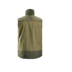 Softshellová vesta AllroundWork Stretch khaki - 4