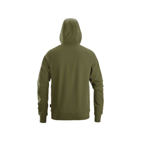 Mikina Snickers Workwear na zip s kapucí khaki - 2