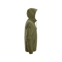 Mikina Snickers Workwear na zip s kapucí khaki - 4