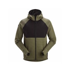 Mikina FlexiWork Active Comfort s kapucí khaki/černá - 1
