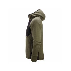 Mikina FlexiWork Active Comfort s kapucí khaki/černá - 3