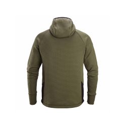 Mikina FlexiWork Active Comfort s kapucí khaki/černá - 4