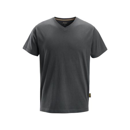 Tričko V-Neck tmavě šedé - 1